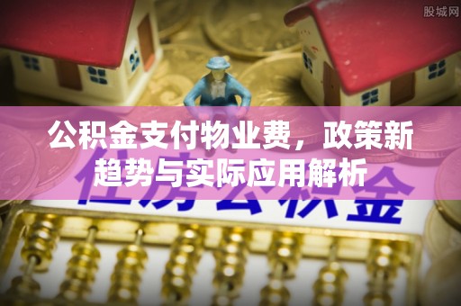 东风公积金支付物业费，政策新趋势与实际应用解析